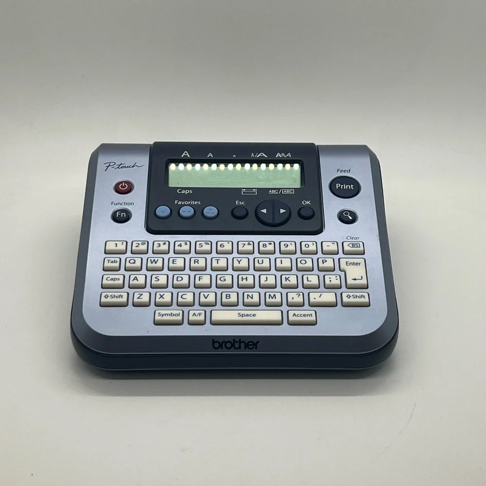 NWOT Brother P-Touch Electronic Label Printer PT1280 in Gray and Black